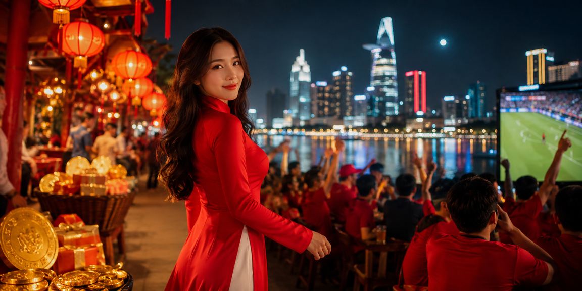 Không gian giải trí casino tại Việt Nam với ánh đèn sôi động đặc trưng